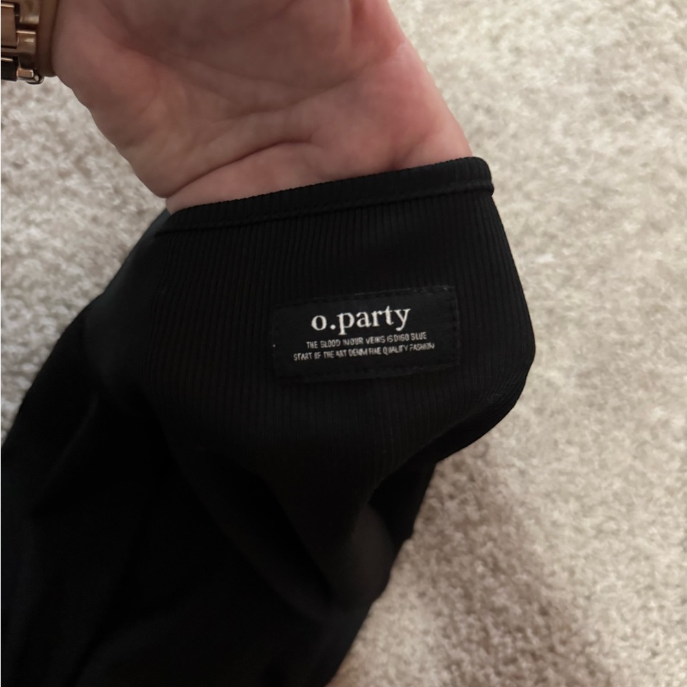 Stretchy Cropped Longsleeve o.party Shirt